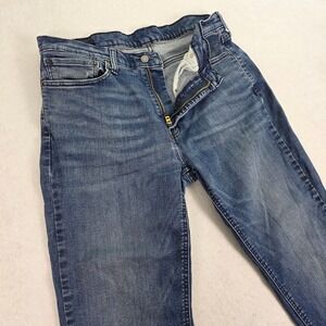 Levis 541 Athletic Taper Mens Blue Jeans 36x30 Stretch Denim Indigo 18181-0084